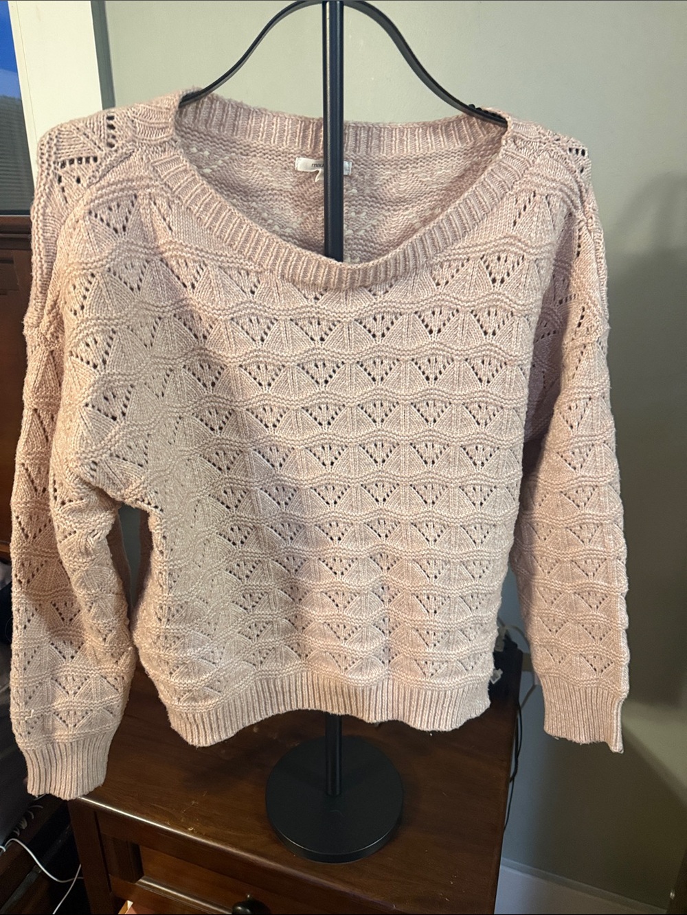 Maurices Openwork Scoop-Neck Pullover